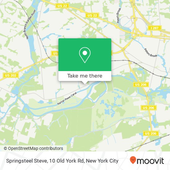 Springsteel Steve, 10 Old York Rd map