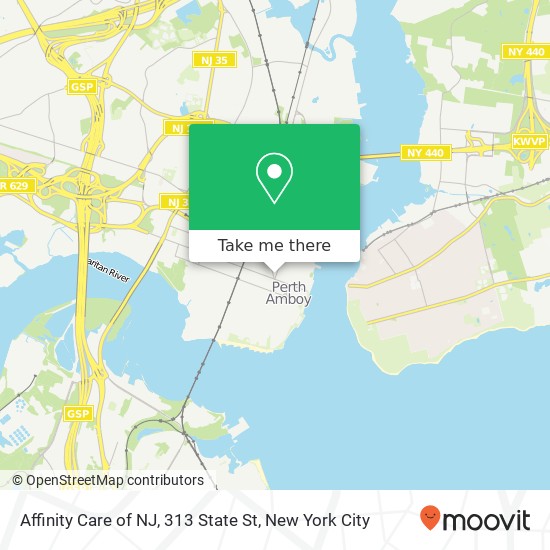 Affinity Care of NJ, 313 State St map