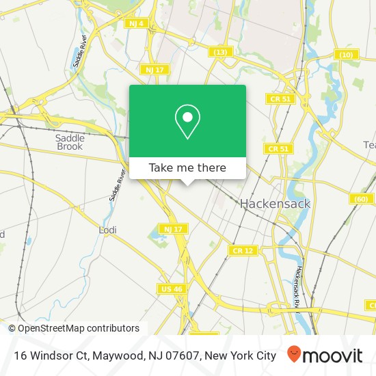 16 Windsor Ct, Maywood, NJ 07607 map