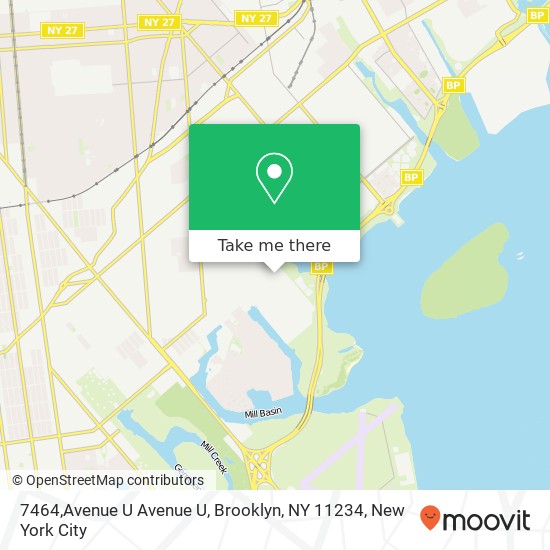 Mapa de 7464,Avenue U Avenue U, Brooklyn, NY 11234