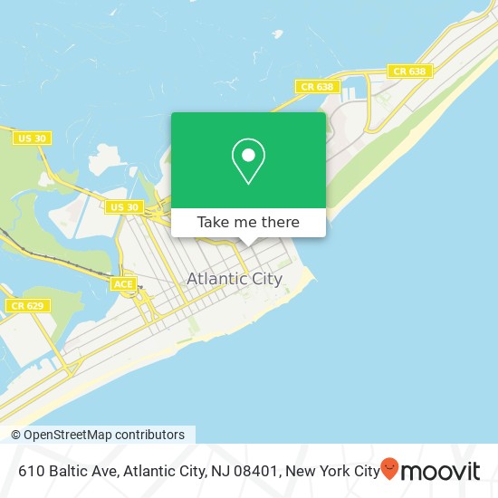 610 Baltic Ave, Atlantic City, NJ 08401 map