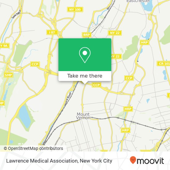 Mapa de Lawrence Medical Association, 540 Gramatan Ave