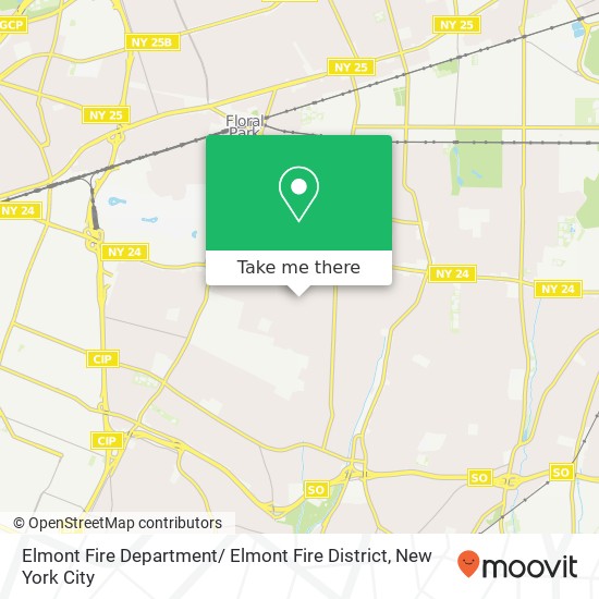 Elmont Fire Department/ Elmont Fire District map