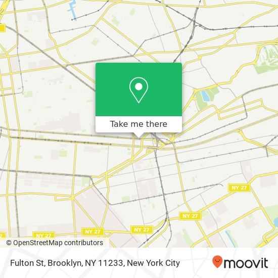 Mapa de Fulton St, Brooklyn, NY 11233