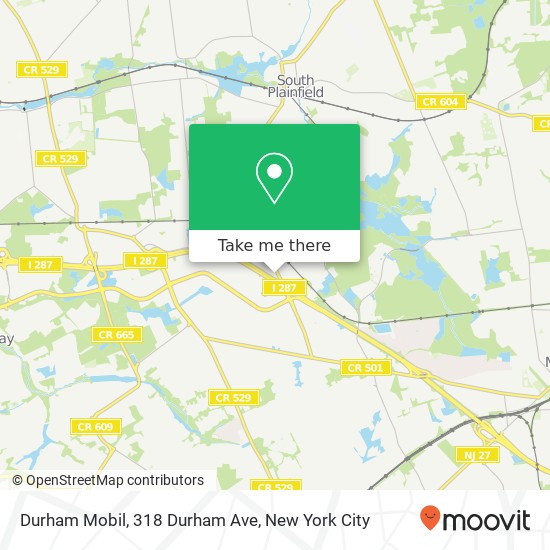 Durham Mobil, 318 Durham Ave map