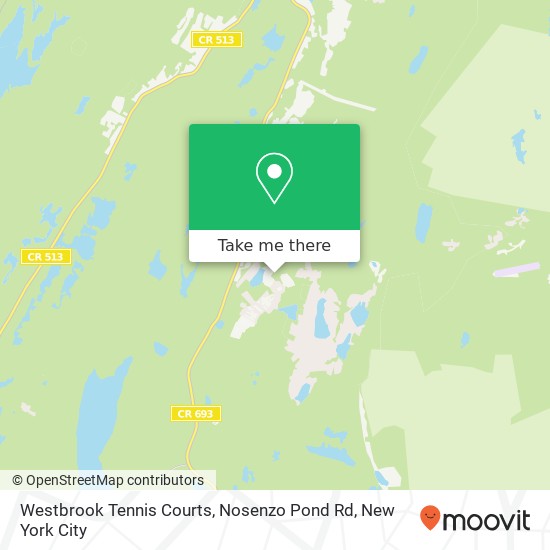 Westbrook Tennis Courts, Nosenzo Pond Rd map