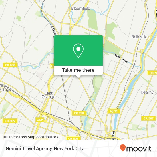 Gemini Travel Agency map