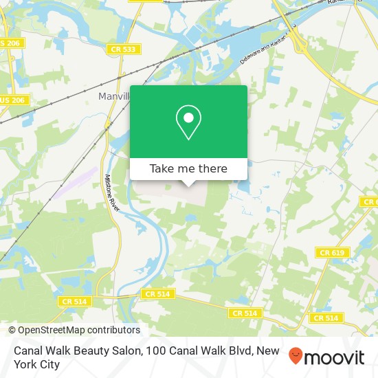 Canal Walk Beauty Salon, 100 Canal Walk Blvd map