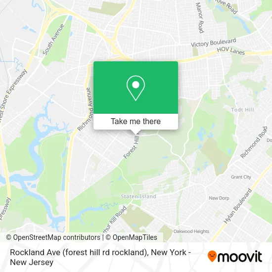 Rockland Ave (forest hill rd rockland) map