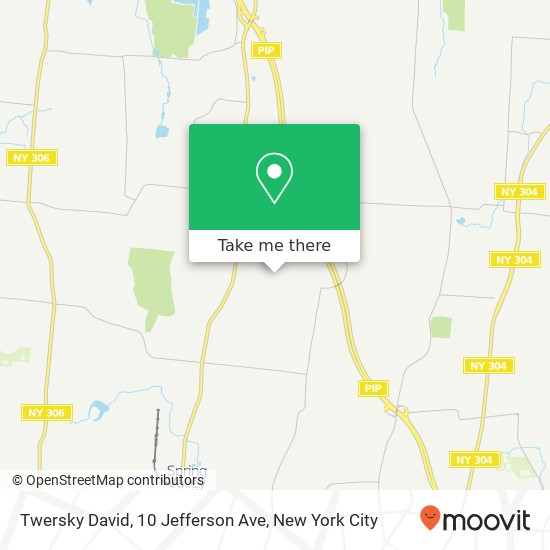 Twersky David, 10 Jefferson Ave map