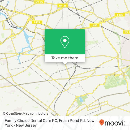 Mapa de Family Choice Dental Care PC, Fresh Pond Rd