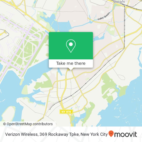 Verizon Wireless, 369 Rockaway Tpke map