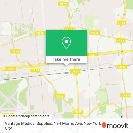 Mapa de Vantage Medical Supplies, 194 Morris Ave