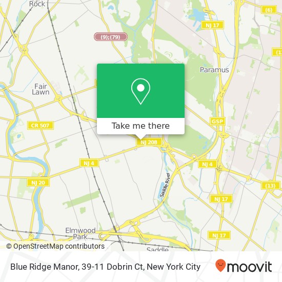 Mapa de Blue Ridge Manor, 39-11 Dobrin Ct