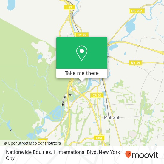 Mapa de Nationwide Equities, 1 International Blvd