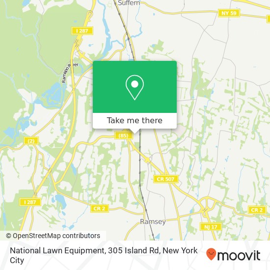 National Lawn Equipment, 305 Island Rd map