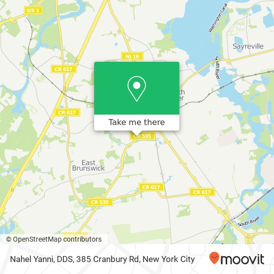 Nahel Yanni, DDS, 385 Cranbury Rd map