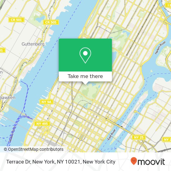 Terrace Dr, New York, NY 10021 map