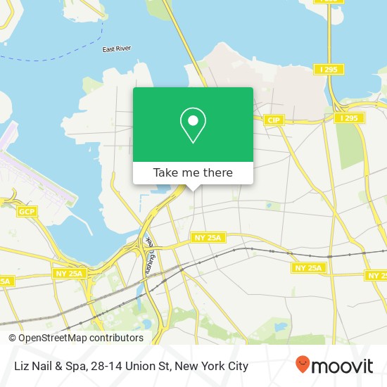 Mapa de Liz Nail & Spa, 28-14 Union St