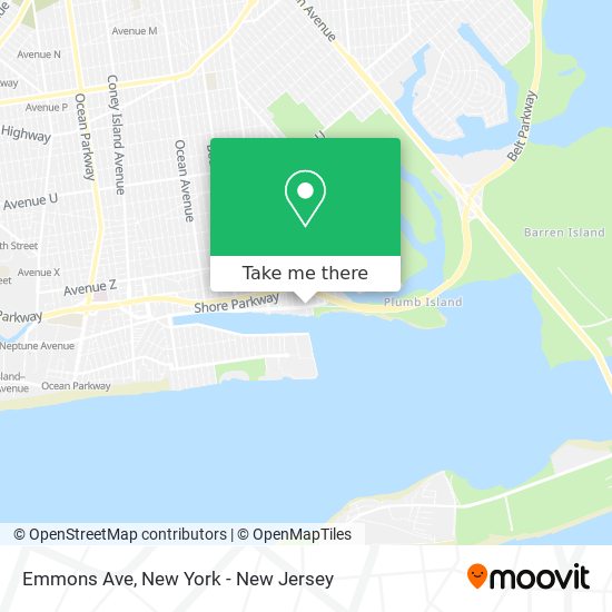 Emmons Ave map