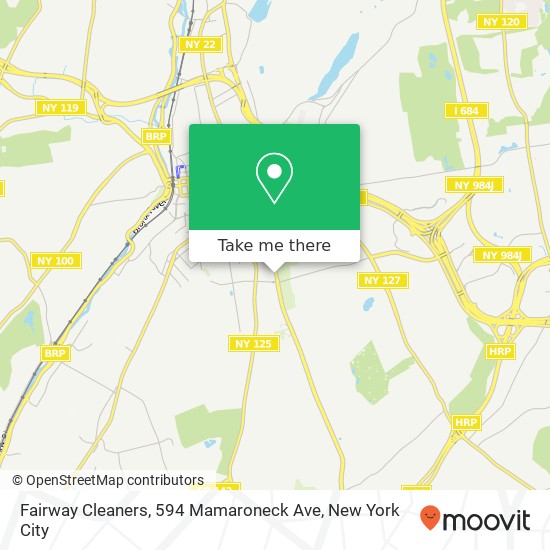 Mapa de Fairway Cleaners, 594 Mamaroneck Ave