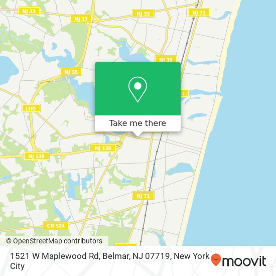 1521 W Maplewood Rd, Belmar, NJ 07719 map