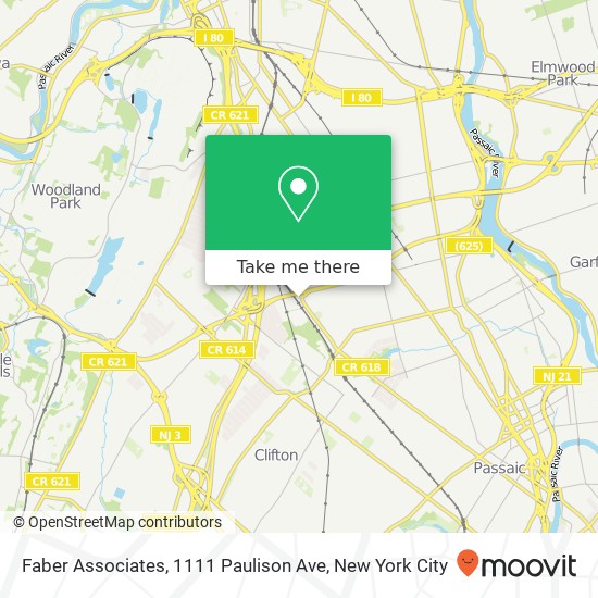 Mapa de Faber Associates, 1111 Paulison Ave