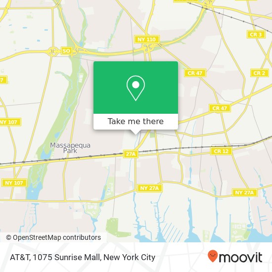 Mapa de AT&T, 1075 Sunrise Mall