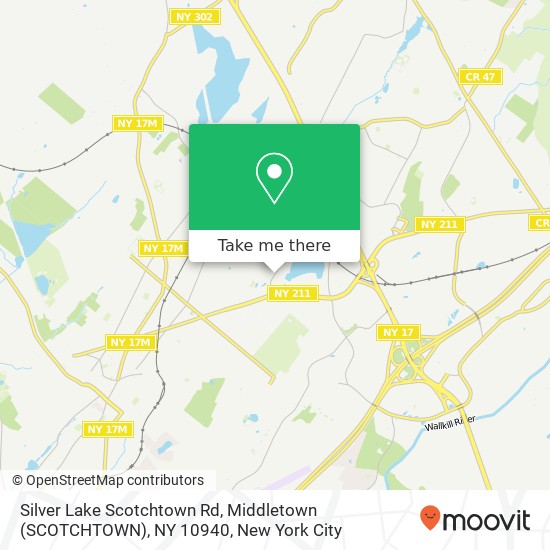 Mapa de Silver Lake Scotchtown Rd, Middletown (SCOTCHTOWN), NY 10940