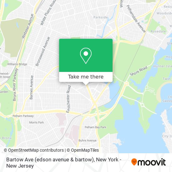 Bartow Ave (edson avenue & bartow) map