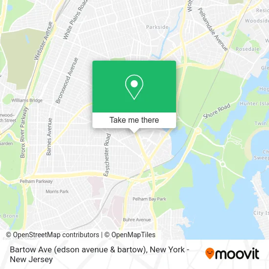 Bartow Ave (edson avenue & bartow) map