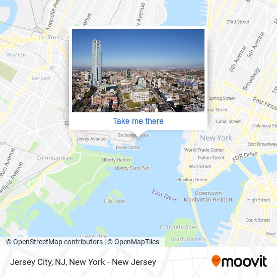 Jersey City, NJ map