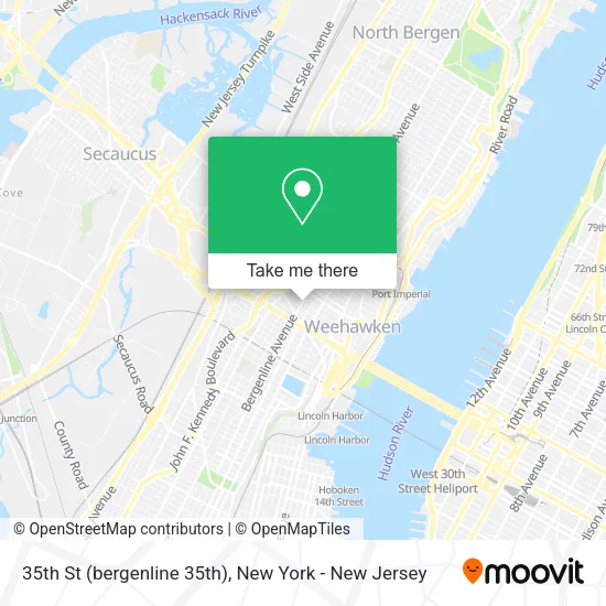 35th St (bergenline 35th) map