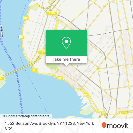 1552 Benson Ave, Brooklyn, NY 11228 map