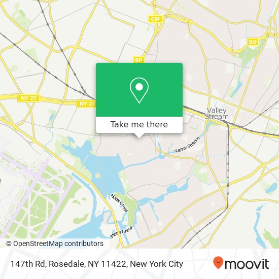 Mapa de 147th Rd, Rosedale, NY 11422