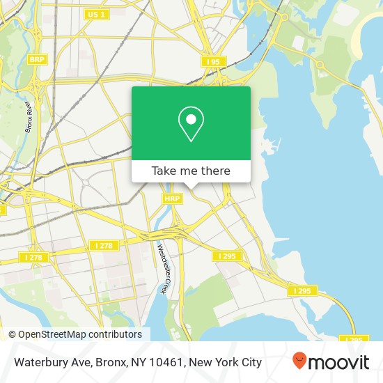 Waterbury Ave, Bronx, NY 10461 map