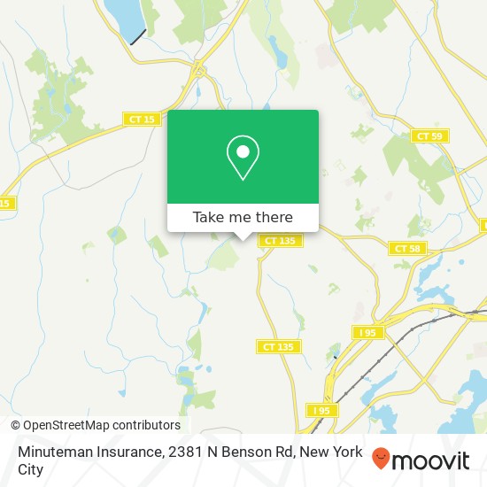 Mapa de Minuteman Insurance, 2381 N Benson Rd