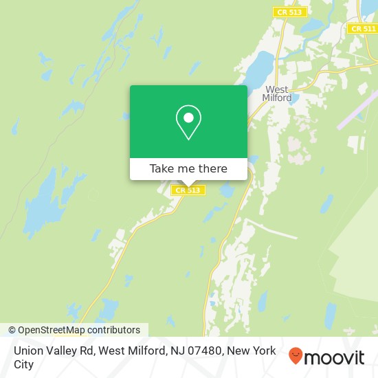 Mapa de Union Valley Rd, West Milford, NJ 07480