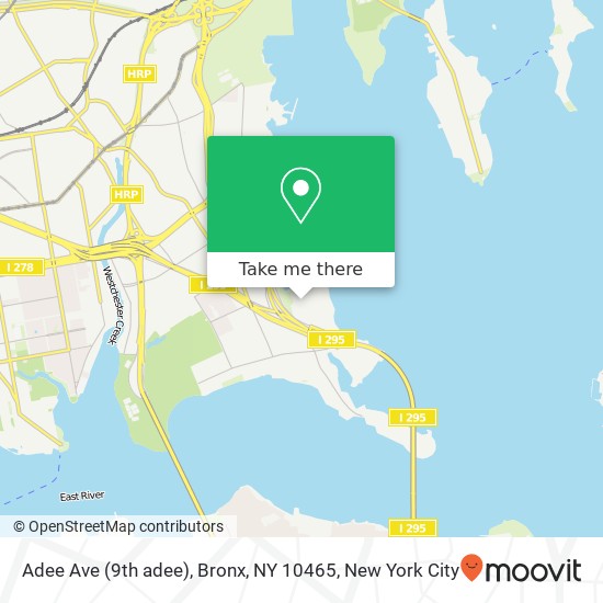 Mapa de Adee Ave (9th adee), Bronx, NY 10465