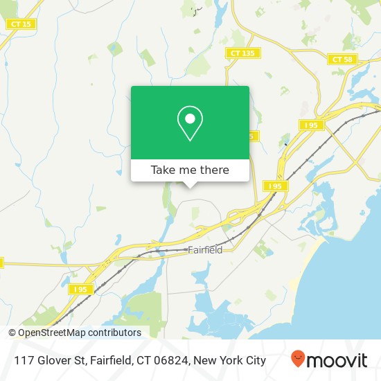 117 Glover St, Fairfield, CT 06824 map
