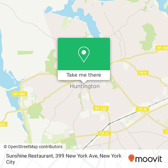 Mapa de Sunshine Restaurant, 399 New York Ave