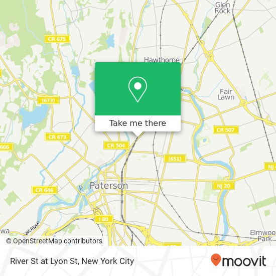 Mapa de River St at Lyon St