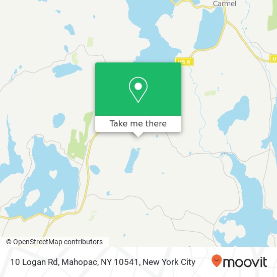 Mapa de 10 Logan Rd, Mahopac, NY 10541