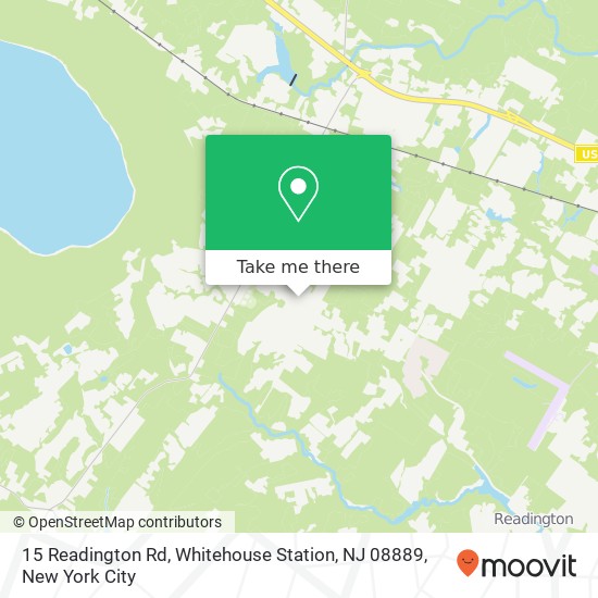 Mapa de 15 Readington Rd, Whitehouse Station, NJ 08889