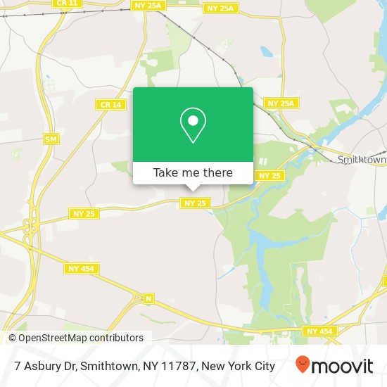 7 Asbury Dr, Smithtown, NY 11787 map