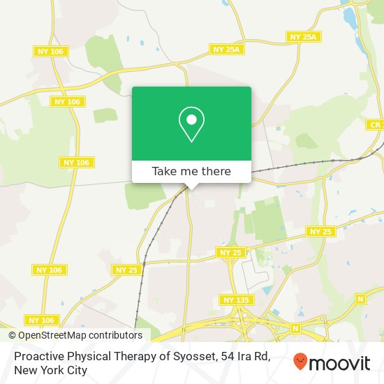 Proactive Physical Therapy of Syosset, 54 Ira Rd map