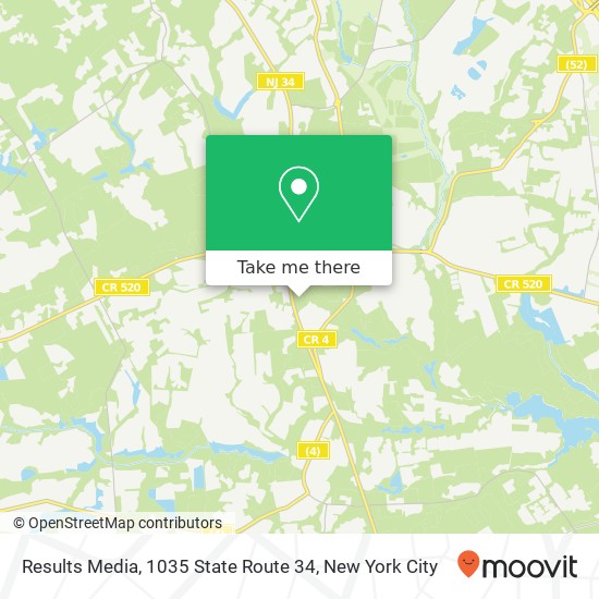 Mapa de Results Media, 1035 State Route 34