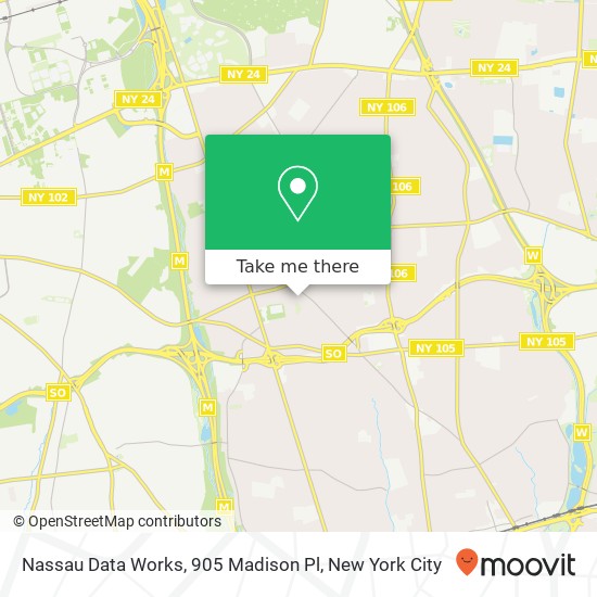 Nassau Data Works, 905 Madison Pl map