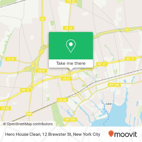 Hero House Clean, 12 Brewster St map