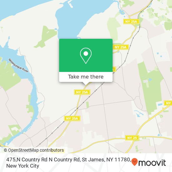 475,N Country Rd N Country Rd, St James, NY 11780 map